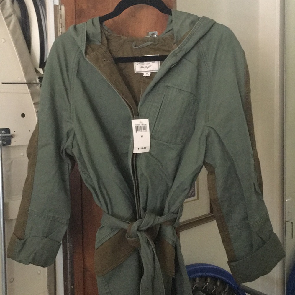 Lucky Brand - super cute army green hoody jacket.